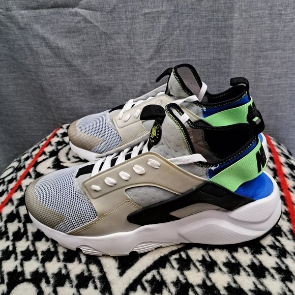 Men Size 13 Nike Air Huarache Run 819685-400 Gray Black Blue Green main image 11